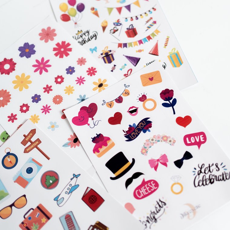 Large-format stickers